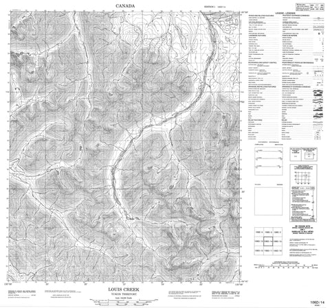 106D14 Louis Creek Canadian topographic map, 1:50,000 scale