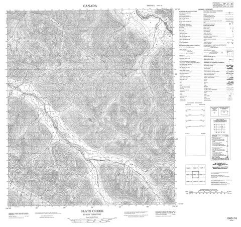 106D16 Slats Creek Canadian topographic map, 1:50,000 scale