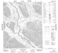 106E01 Quartet Lakes Canadian topographic map, 1:50,000 scale