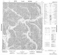 106E04 No Title Canadian topographic map, 1:50,000 scale