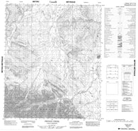 106E05 Prongs Creek Canadian topographic map, 1:50,000 scale