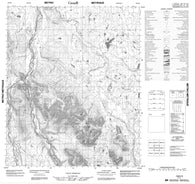 106E06 No Title Canadian topographic map, 1:50,000 scale