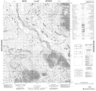 106E07 No Title Canadian topographic map, 1:50,000 scale