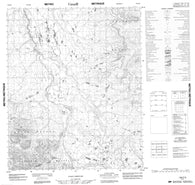 106E09 No Title Canadian topographic map, 1:50,000 scale