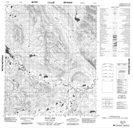 106E12 Bear Lake Canadian topographic map, 1:50,000 scale