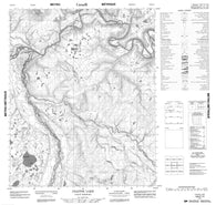 106E15 Chappie Lake Canadian topographic map, 1:50,000 scale