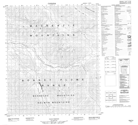 106F04 No Title Canadian topographic map, 1:50,000 scale