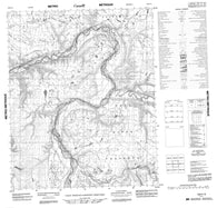 106F14 No Title Canadian topographic map, 1:50,000 scale