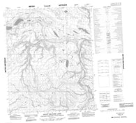 106F16 Many Beaver Lake Canadian topographic map, 1:50,000 scale