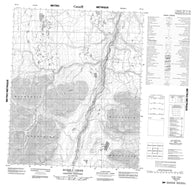 106G06 Rumbly Creek Canadian topographic map, 1:50,000 scale