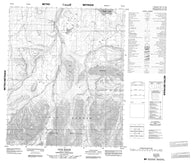 106G08 Ovis Ridge Canadian topographic map, 1:50,000 scale