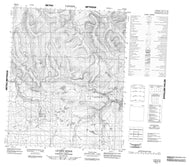 106G12 Lichen Ridge Canadian topographic map, 1:50,000 scale