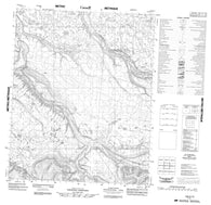 106G13 No Title Canadian topographic map, 1:50,000 scale