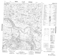 106G14 No Title Canadian topographic map, 1:50,000 scale