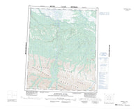 106G Ramparts River Canadian topographic map, 1:250,000 scale