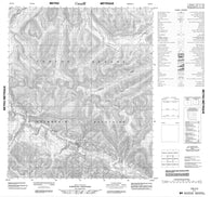 106H03 No Title Canadian topographic map, 1:50,000 scale