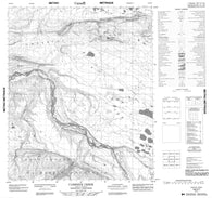 106H07 Campsite Creek Canadian topographic map, 1:50,000 scale