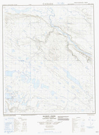 106H08 Rankin Creek Canadian topographic map, 1:50,000 scale