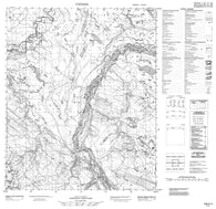 106H11 No Title Canadian topographic map, 1:50,000 scale