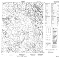 106H13 No Title Canadian topographic map, 1:50,000 scale