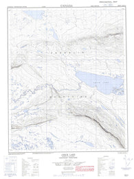 106H16 Chick Lake Canadian topographic map, 1:50,000 scale
