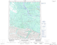 106H Sans Sault Rapids Canadian topographic map, 1:250,000 scale