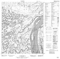 106I03 No Title Canadian topographic map, 1:50,000 scale