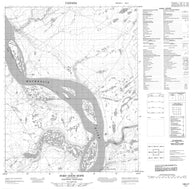 106I07 Fort Good Hope Canadian topographic map, 1:50,000 scale