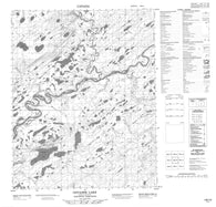106I08 Ontadek Lake Canadian topographic map, 1:50,000 scale