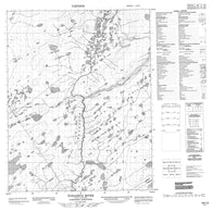 106I09 Tchaneta River Canadian topographic map, 1:50,000 scale