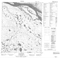 106I12 Gillis River Canadian topographic map, 1:50,000 scale