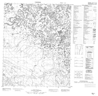 106J01 No Title Canadian topographic map, 1:50,000 scale