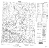 106J03 No Title Canadian topographic map, 1:50,000 scale