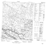 106J04 No Title Canadian topographic map, 1:50,000 scale