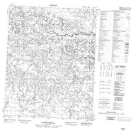 106J05 No Title Canadian topographic map, 1:50,000 scale