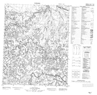 106J07 No Title Canadian topographic map, 1:50,000 scale