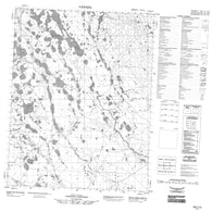 106J13 No Title Canadian topographic map, 1:50,000 scale