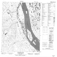 106J16 Gossage River Canadian topographic map, 1:50,000 scale