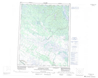 106J Ontaratue River Canadian topographic map, 1:250,000 scale