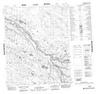 106K01 No Title Canadian topographic map, 1:50,000 scale