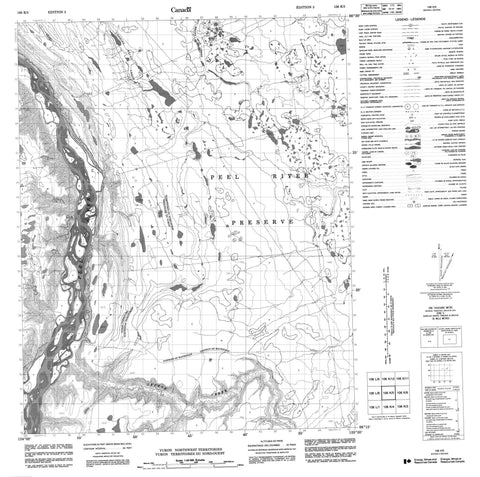 106K05 No Title Canadian topographic map, 1:50,000 scale