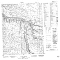 106K07 No Title Canadian topographic map, 1:50,000 scale