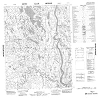 106K11 No Title Canadian topographic map, 1:50,000 scale