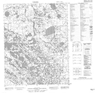 106K13 No Title Canadian topographic map, 1:50,000 scale