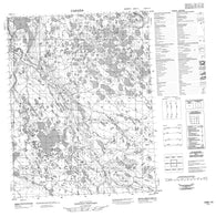 106K16 No Title Canadian topographic map, 1:50,000 scale