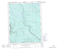 106K Martin House Canadian topographic map, 1:250,000 scale