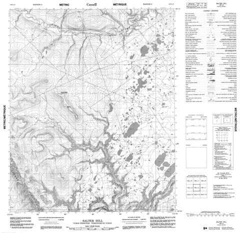 106L02 Salter Hill Canadian topographic map, 1:50,000 scale