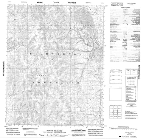 106L05 Mount Kearney Canadian topographic map, 1:50,000 scale