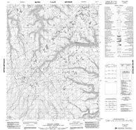 106L07 Gillis Lakes Canadian topographic map, 1:50,000 scale