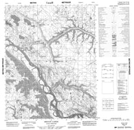 106L09 Seguin Lakes Canadian topographic map, 1:50,000 scale